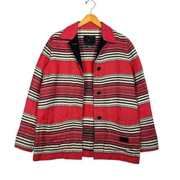 RALPH LAUREN Vintage Southwest Woven Kilim Button Down Shacket - Picture 7 of 14